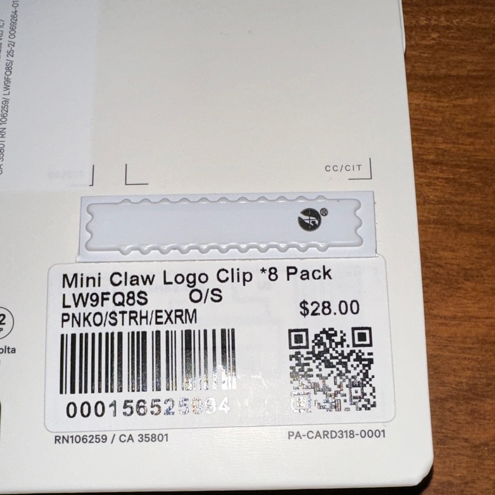 Lululemon Mini Claw Logo Clips - Multicolor NWT - Picture 6 of 6